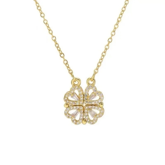 Jewelry - 14k gold with diamonds heart necklace